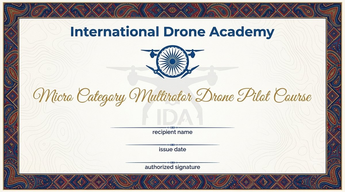 Micro category multirotor pilot course